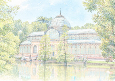 Palacio de Cristal en el parque del Retiro - Madrid
