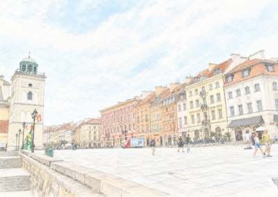 Plaza del Palacio Real en Varsovia